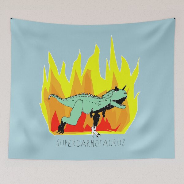 Item preview, Supercarnotaurus - with black letters designed and sold by HeyK.