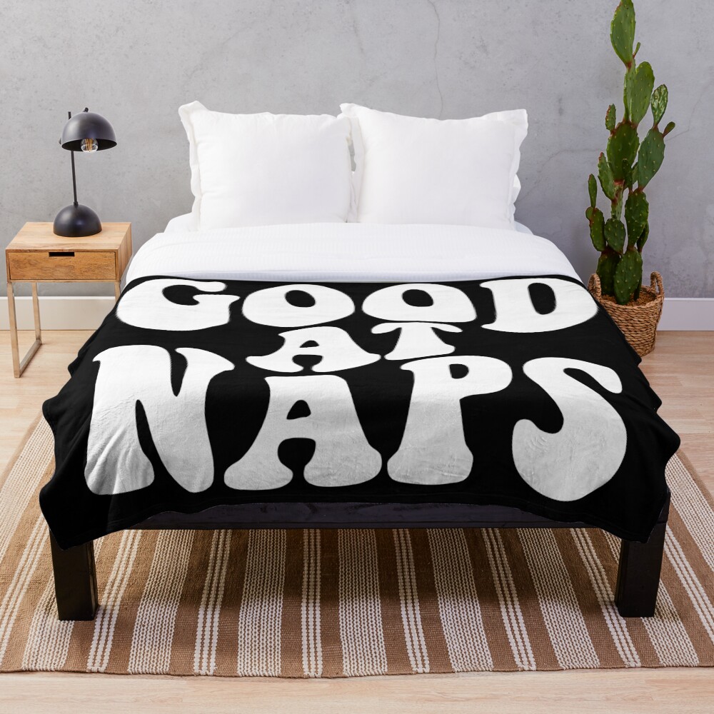 "Good At Naps" Throw Blanket for Sale by alexvoss Redbubble
