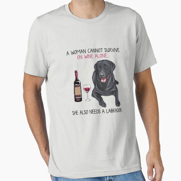 Saint Bernard and wine Funny gift for dog mom Essential T-Shirt
