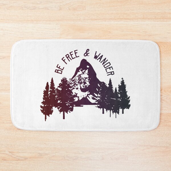 Item preview, Mountain Be Free & Wander - Camping Adventure Hiking designed and sold by FinallySnuff.