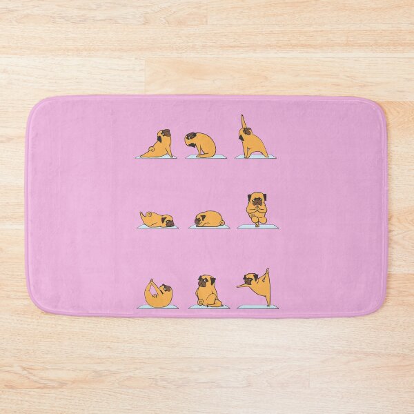 Item preview, Pug Yoga // Pink  designed and sold by Huebucket.