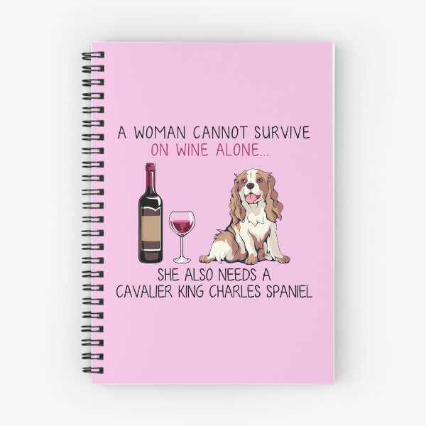 Item preview, Cavalier King Charles Spaniel and wine Funny dog designed and sold by TeeDoozy.
