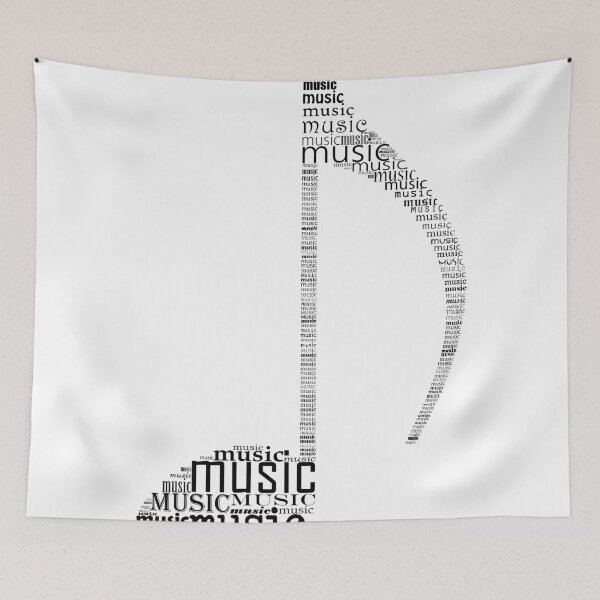 Item preview, Typography music note designed and sold by adiosmillet.