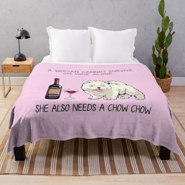 Item preview, Chow Chow and wine Funny dog designed and sold by TeeDoozy.