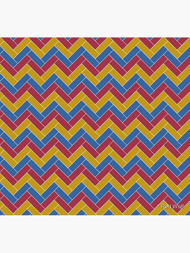 Geometric Pattern: Herringbone: Summer by redwolfoz