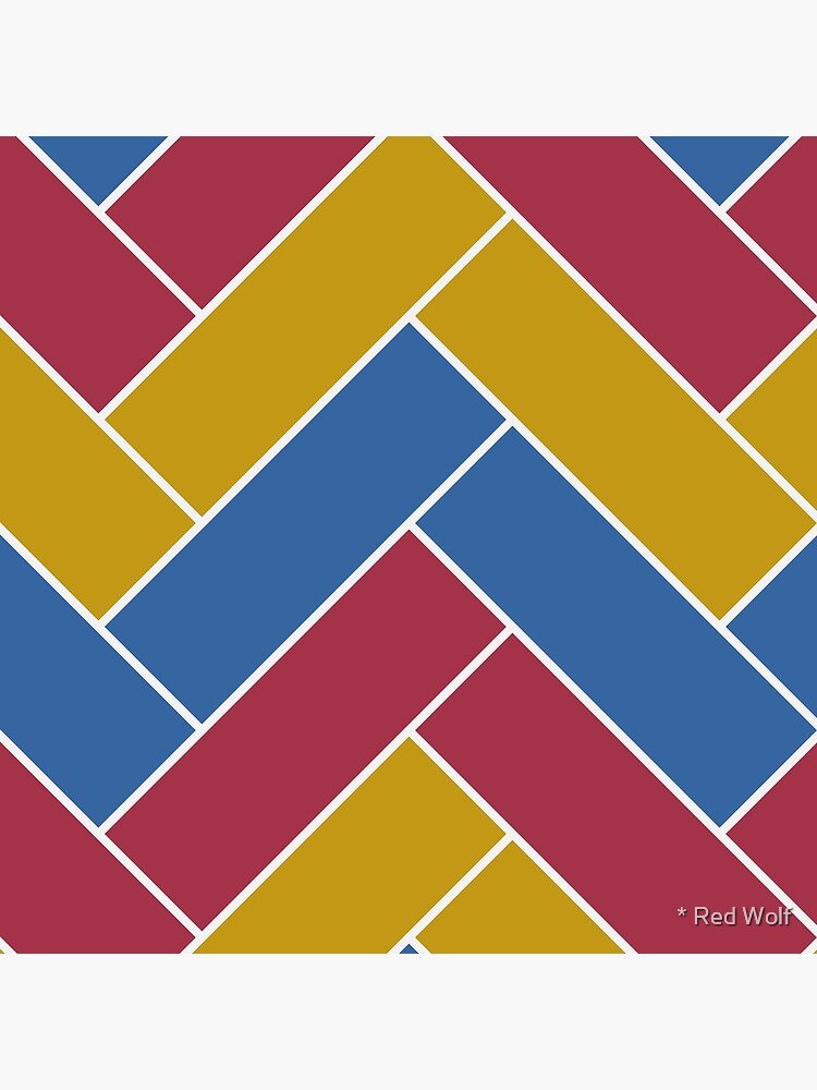 Geometric Pattern: Herringbone: Summer by redwolfoz