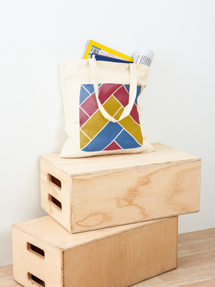 Alternate view of Geometric Pattern: Herringbone: Summer Tote Bag