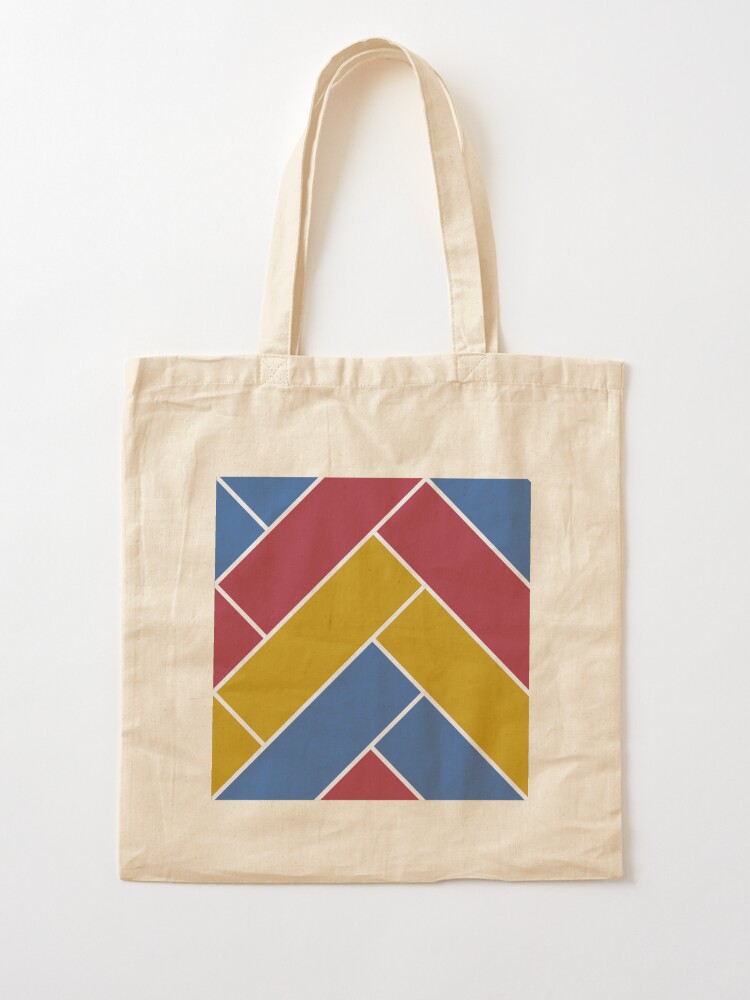 Alternate view of Geometric Pattern: Herringbone: Summer Tote Bag