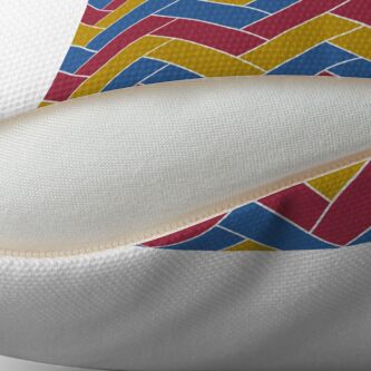 Alternate view of Geometric Pattern: Herringbone: Summer Floor Pillow