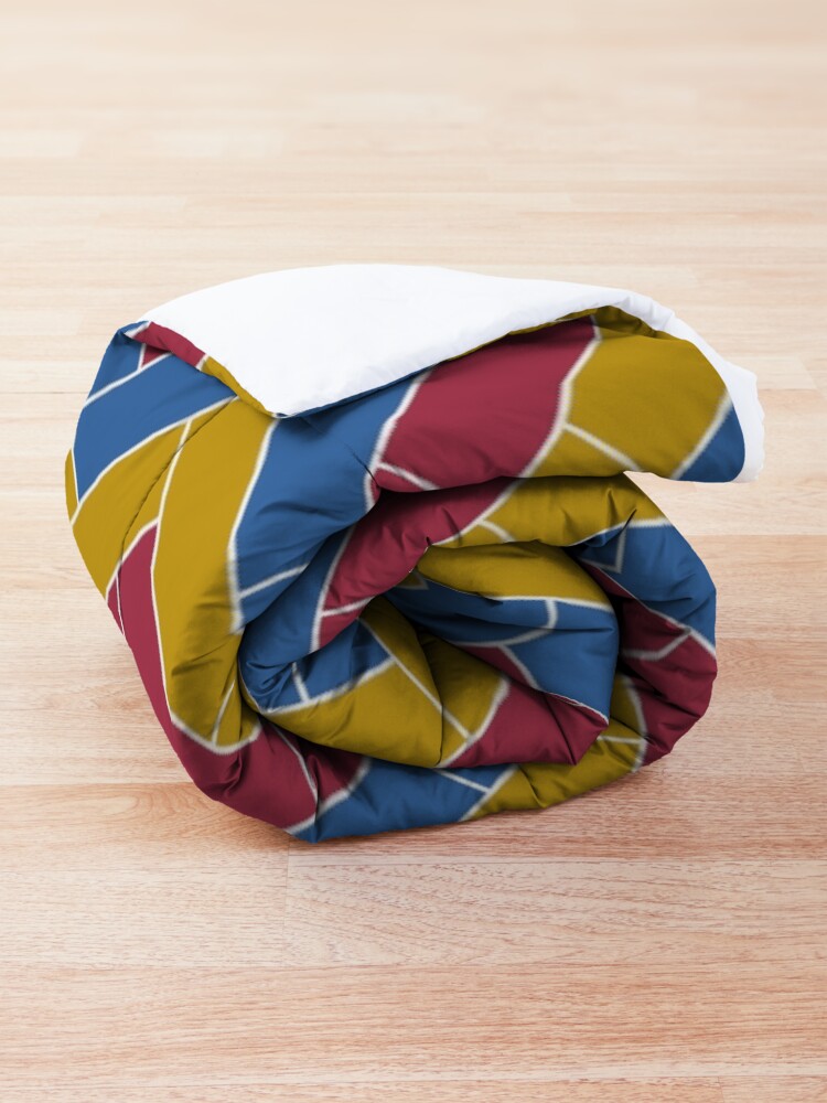 Alternate view of Geometric Pattern: Herringbone: Summer Comforter