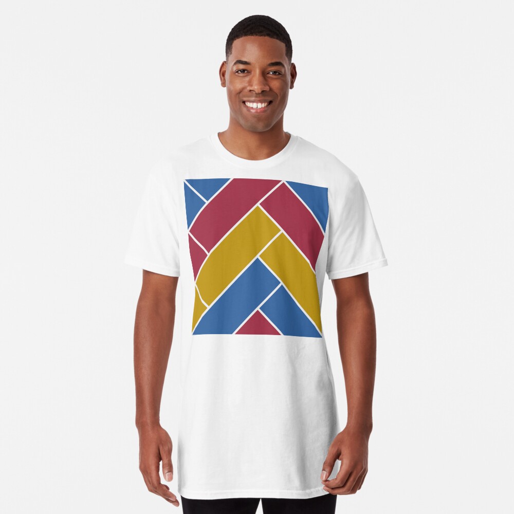 Geometric Pattern: Herringbone: Summer Long T-Shirt