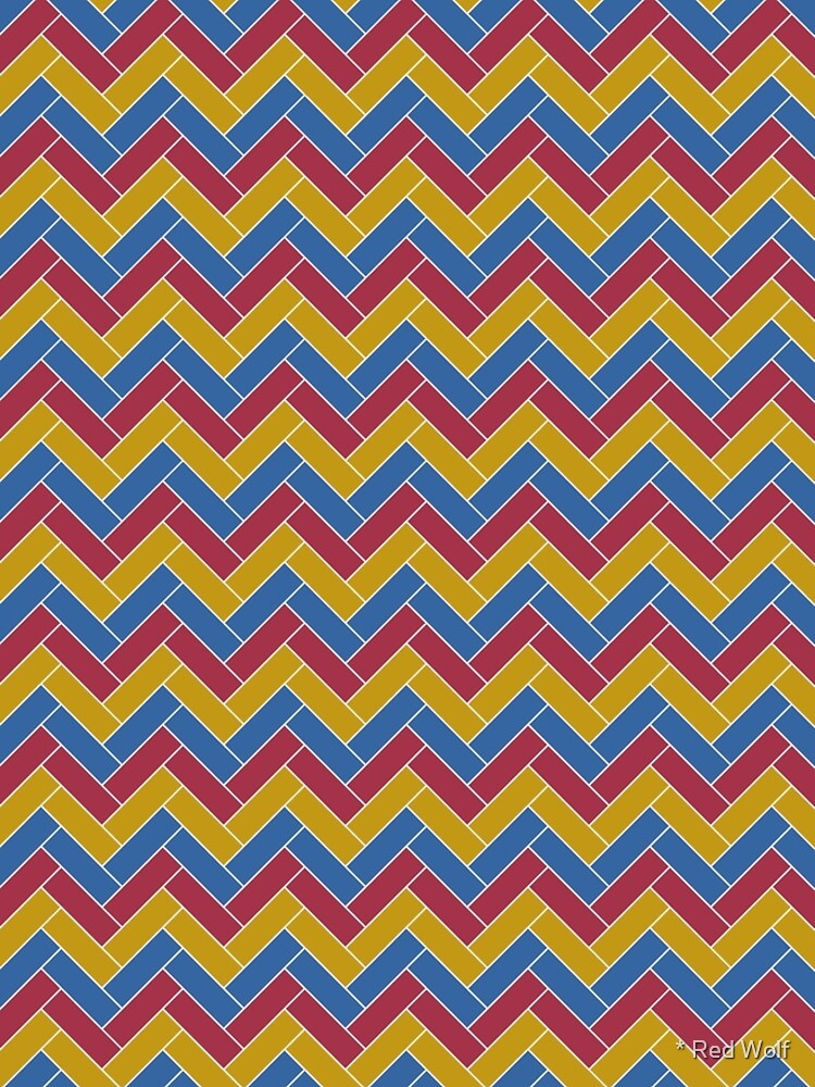 Geometric Pattern: Herringbone: Summer by redwolfoz