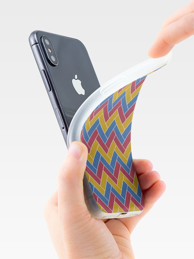 Alternate view of Geometric Pattern: Herringbone: Summer iPhone Case & Cover