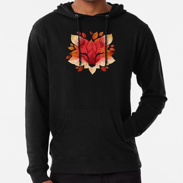 Fox of leaves Lightweight Hoodie
