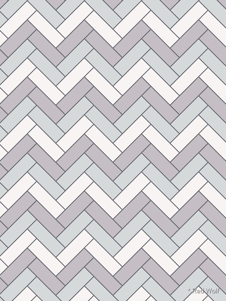 Geometric Pattern: Herringbone: Winter by redwolfoz