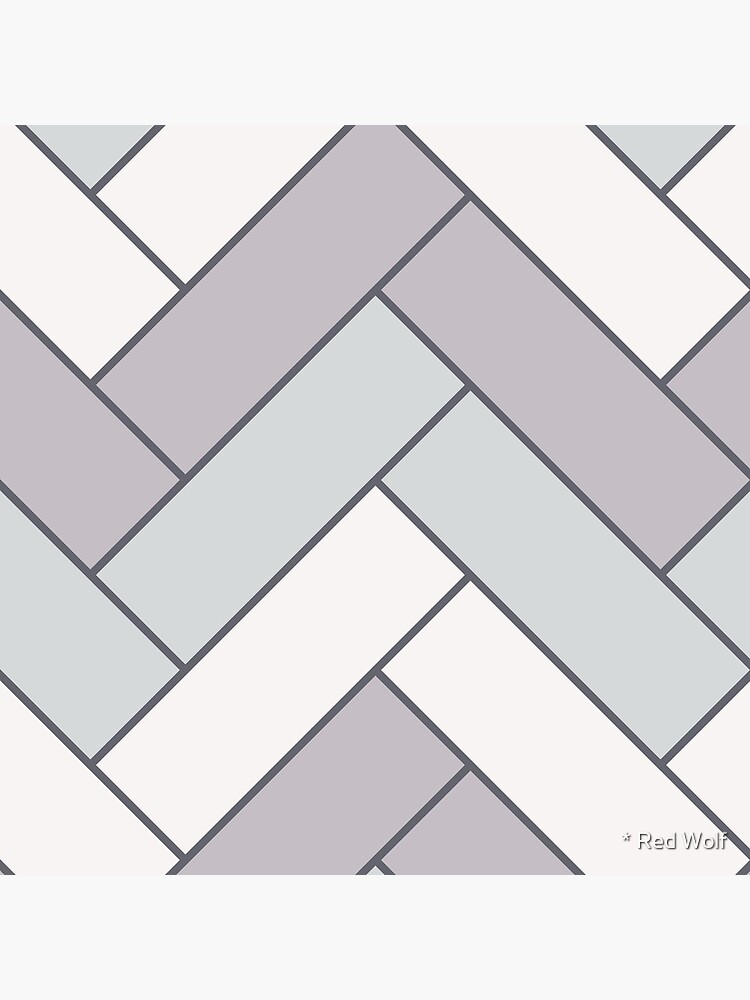 Geometric Pattern: Herringbone: Winter by redwolfoz
