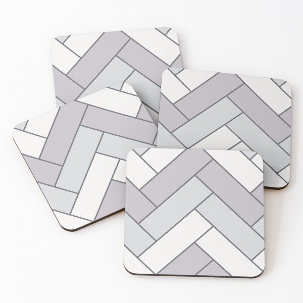 Item preview, Geometric Pattern: Herringbone: Winter designed and sold by Red Wolf.