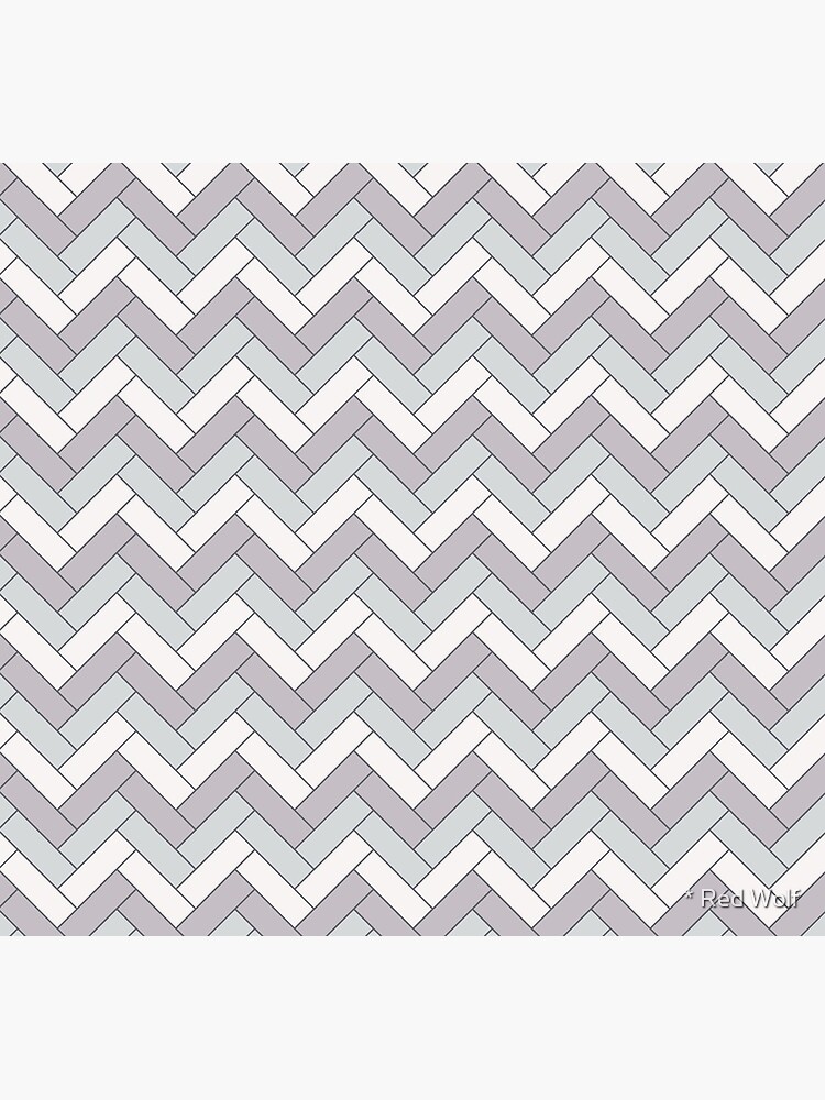 Geometric Pattern: Herringbone: Winter by redwolfoz