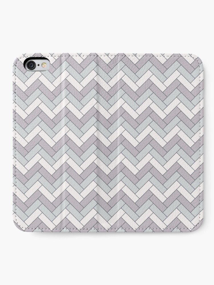 Alternate view of Geometric Pattern: Herringbone: Winter iPhone Wallet