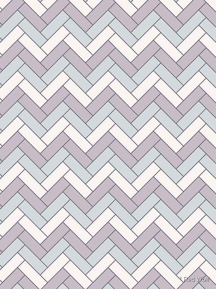Geometric Pattern: Herringbone: Winter by redwolfoz