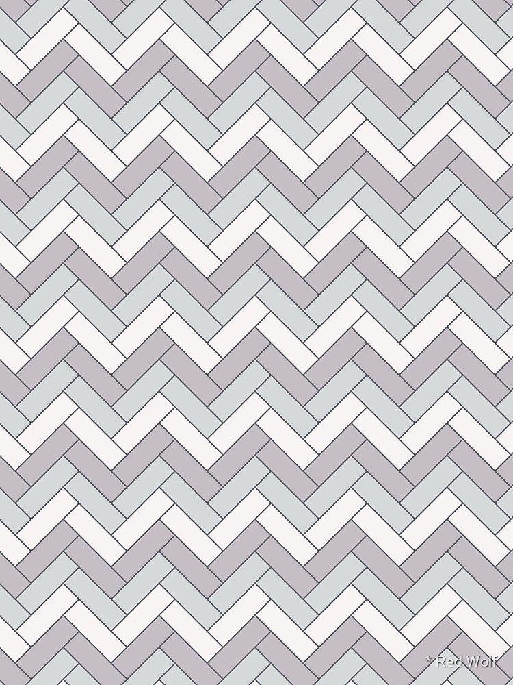 Geometric Pattern: Herringbone: Winter by redwolfoz