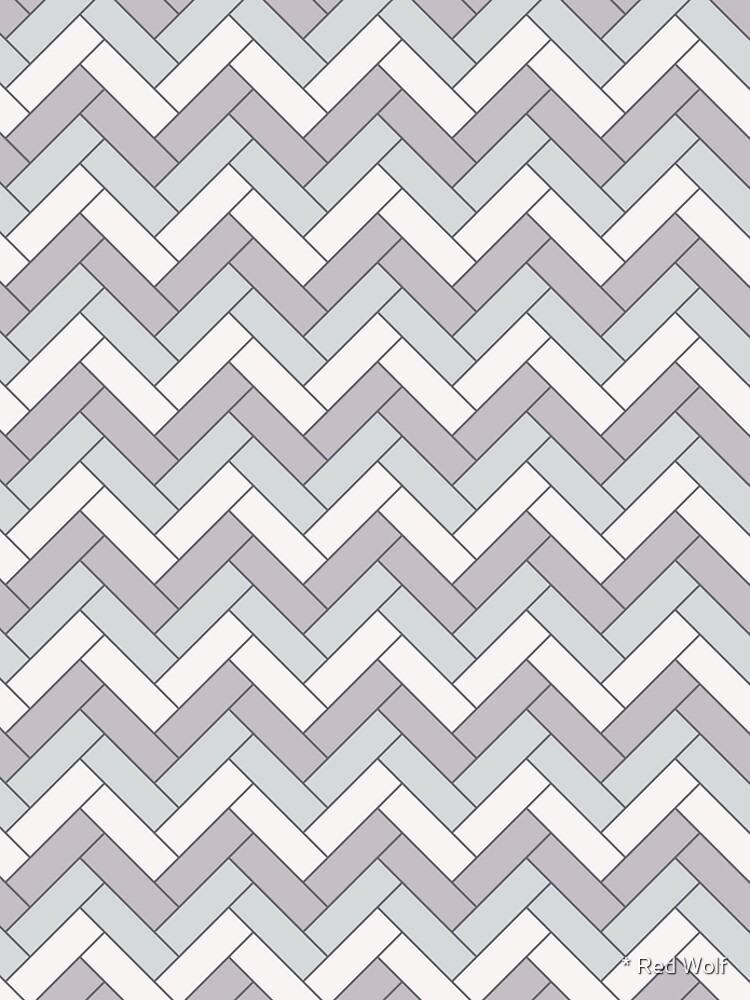 Geometric Pattern: Herringbone: Winter by redwolfoz