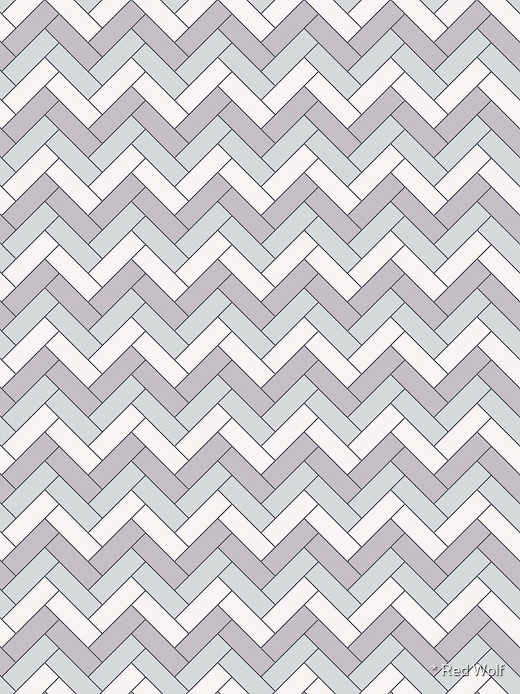 Geometric Pattern: Herringbone: Winter by redwolfoz