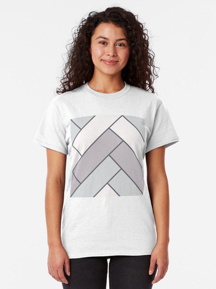 Alternate view of Geometric Pattern: Herringbone: Winter Classic T-Shirt