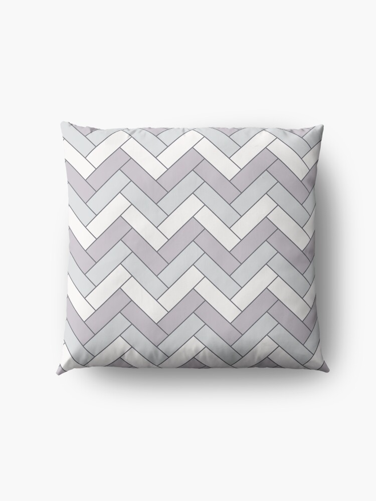 Alternate view of Geometric Pattern: Herringbone: Winter Floor Pillow
