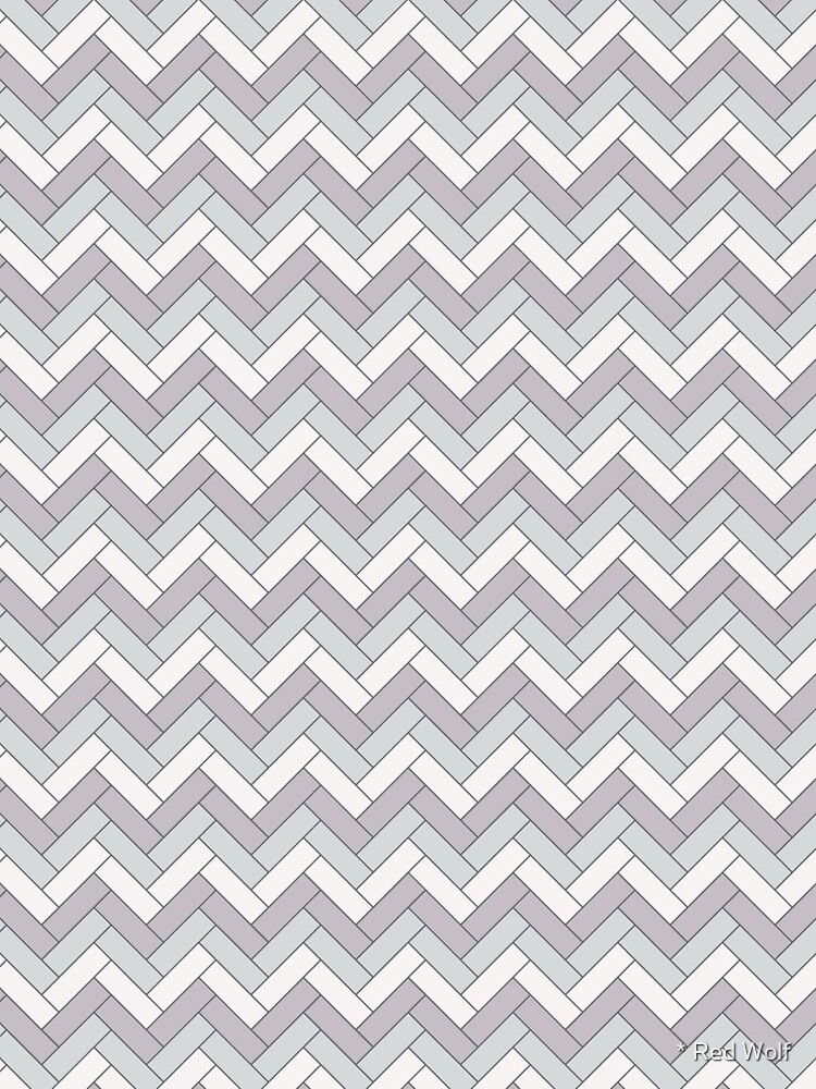 Geometric Pattern: Herringbone: Winter by redwolfoz