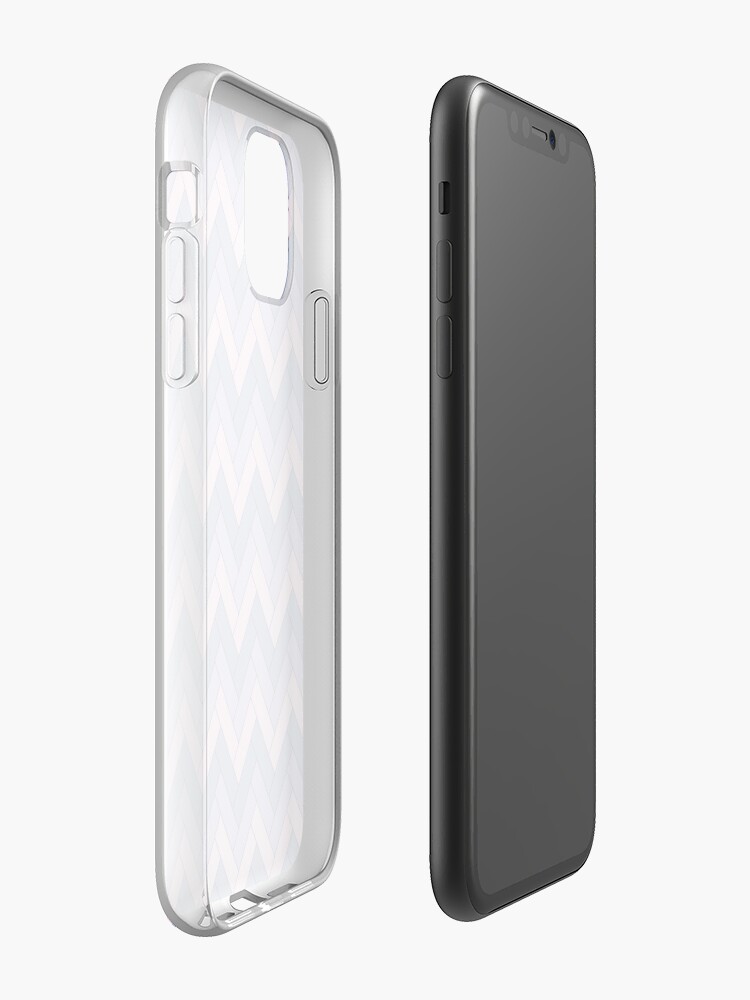Alternate view of Geometric Pattern: Herringbone: Iris iPhone Case & Cover