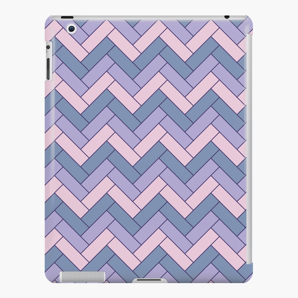 Geometric Pattern: Herringbone: Iris iPad Case & Skin