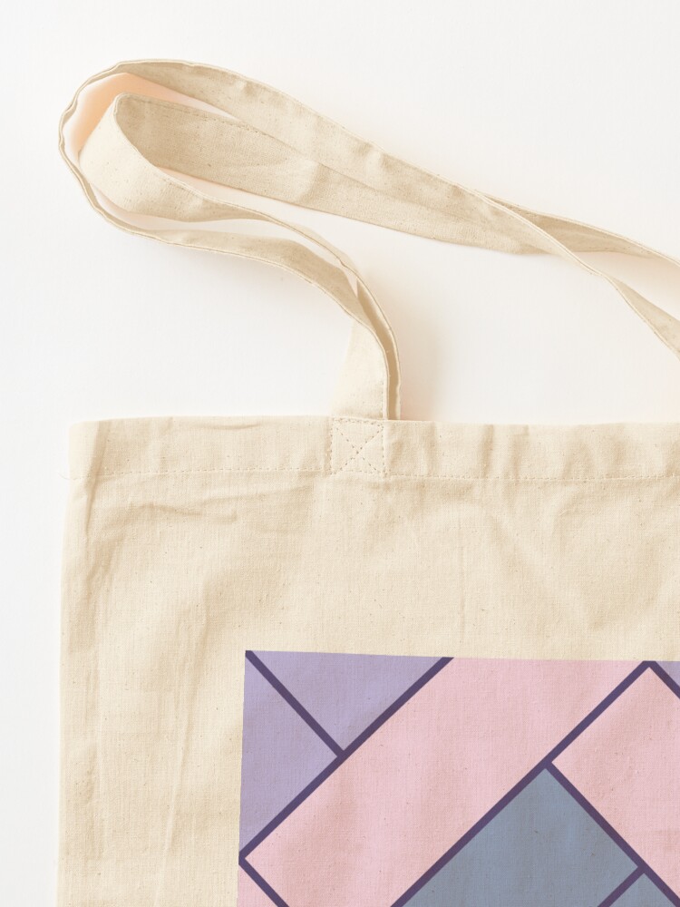 Alternate view of Geometric Pattern: Herringbone: Iris Tote Bag