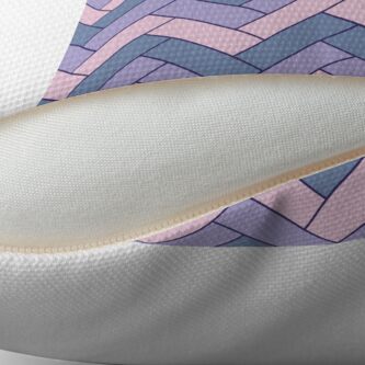 Alternate view of Geometric Pattern: Herringbone: Iris Floor Pillow
