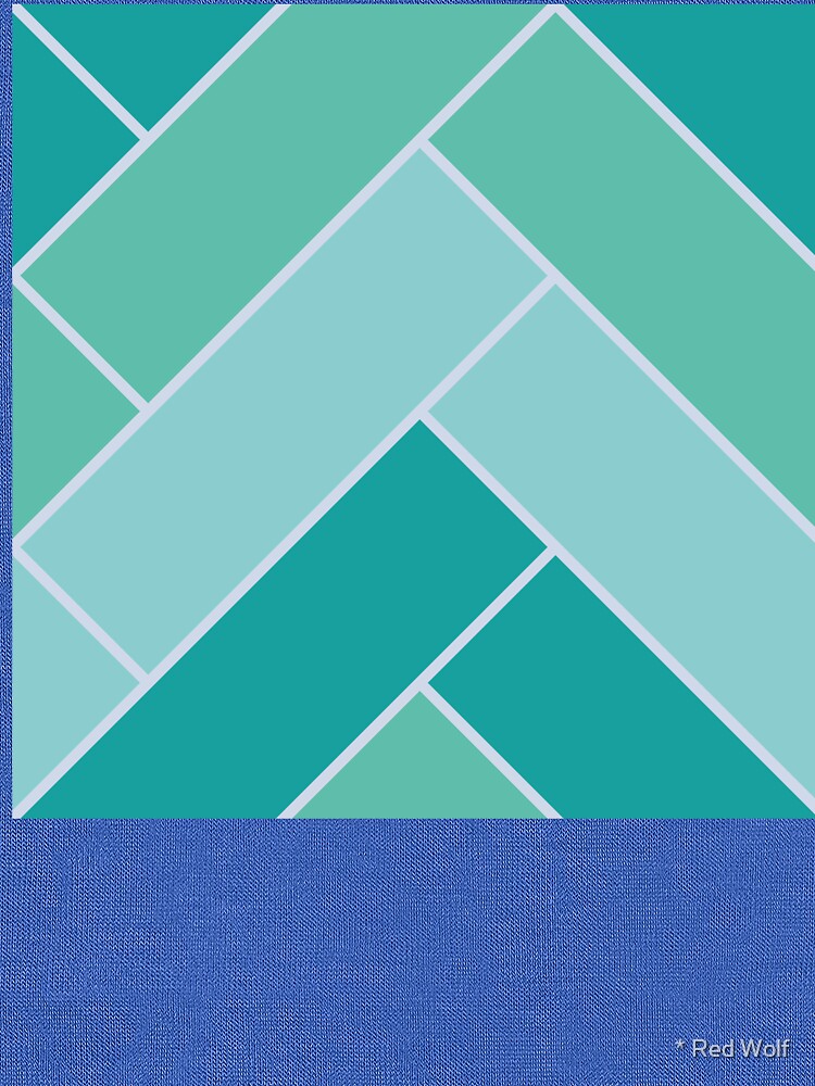 Geometric Pattern: Herringbone: Moss by redwolfoz