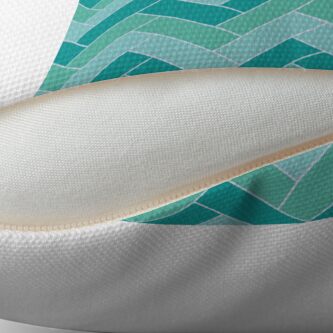 Alternate view of Geometric Pattern: Herringbone: Moss Floor Pillow