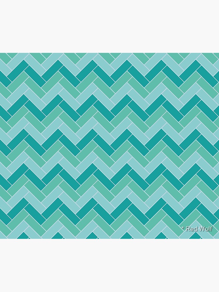 Geometric Pattern: Herringbone: Moss by redwolfoz