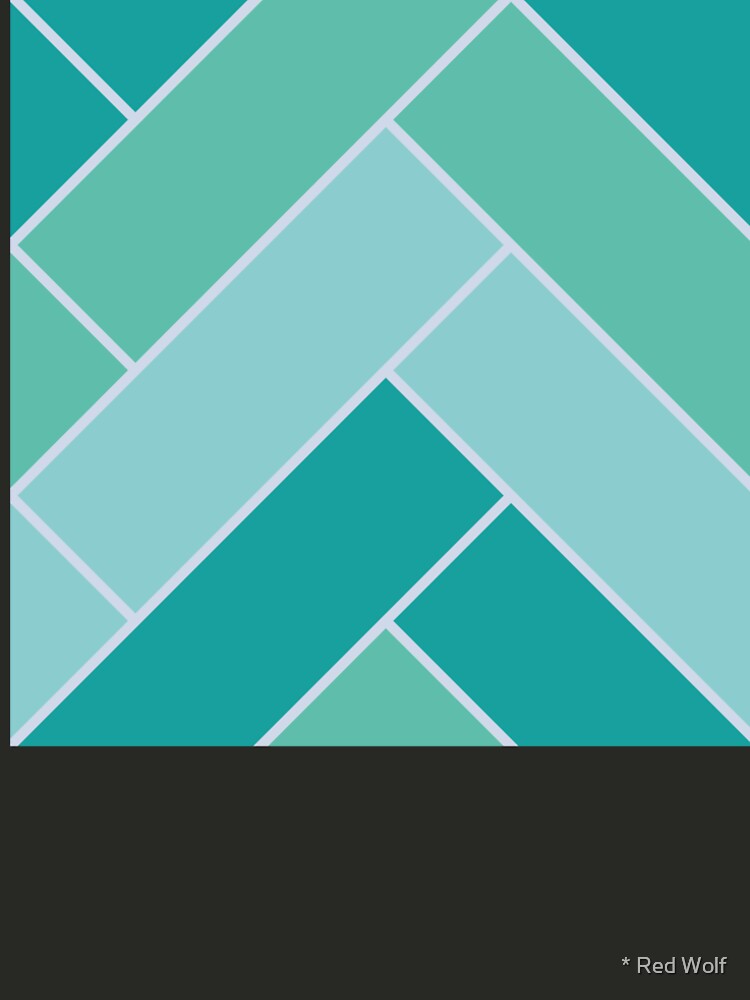 Geometric Pattern: Herringbone: Moss by redwolfoz