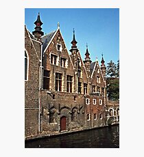Canal in Brugges, Belgium Photographic Print