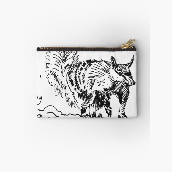 Item preview, numbat drawing - noombat walpurti - striped Australian animal with bushy tail designed and sold by MikeJory.