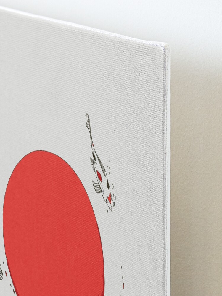 Alternate view of Koi and Sun Mounted Print
