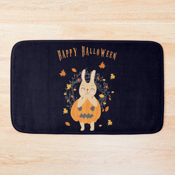 Item preview, Happy Halloween - Cute Autumn Rabbit in Pumpkin designed and sold by madtoyman.