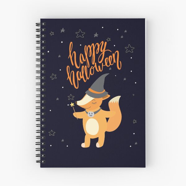 Item preview, Happy Halloween - Cute Fox in Witch Hat and Wand designed and sold by madtoyman.