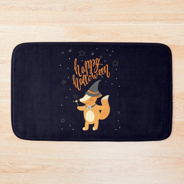 Item preview, Happy Halloween - Cute Fox in Witch Hat and Wand designed and sold by madtoyman.