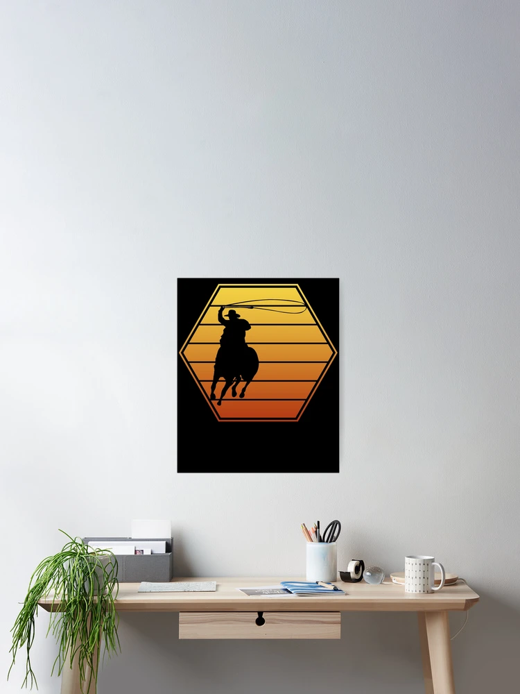 Thumbnail 2 of 3, Poster, Cowboy Roping designed and sold by 4tomic.