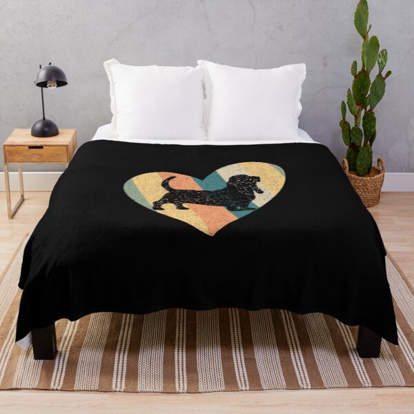 Item preview, Basset hound dog inside of big vintage heart cute and funny graphic retro rainbow designed and sold by alenaz.