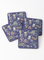 Deep Sea Creatures Coasters