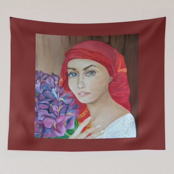 Item preview, The Girl with Irises designed and sold by MariaSibireva.