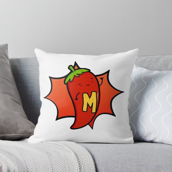 Artikelvorschau, Alphabet Buchstabe M Hot Chili Pepper entworfen und verkauft von kidsmonogram.
