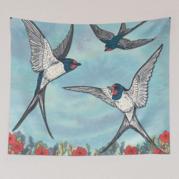 Item preview, Summer Swallows designed and sold by lottibrown.
